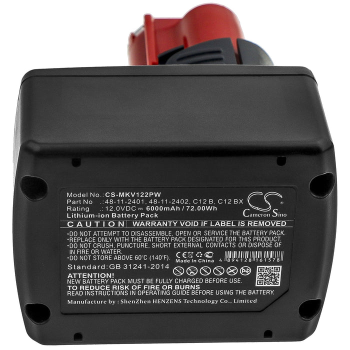 Milwaukee 2207-20 2207-21 2238-20 2238-21  6000mAh Replacement Battery-5