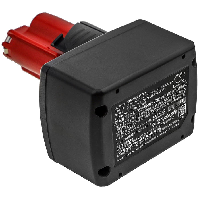 Milwaukee 2207-20 2207-21 2238-20 2238-21  7500mAh Replacement Battery-3