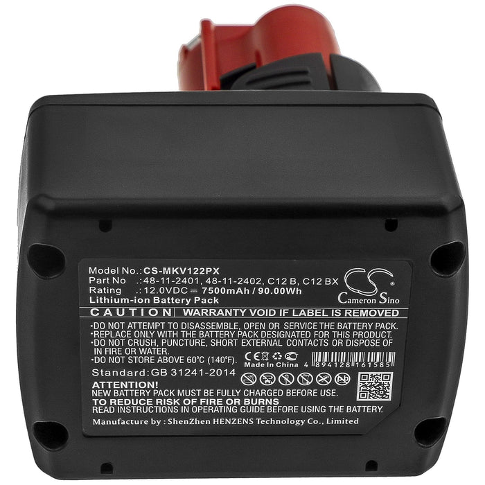 Milwaukee 2207-20 2207-21 2238-20 2238-21  7500mAh Replacement Battery-5