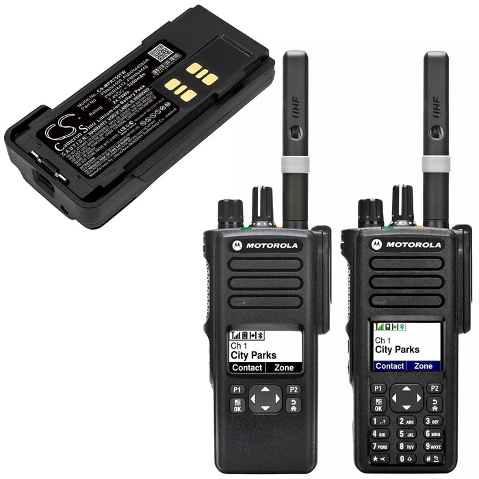 Motorola DP2600E DP4000 DP4400 DP4401 DP4600 DP4601 DP4800 DP4801 GP328D MOTOTRBO DP2600E P8608 P8660 P8668i 3350mAh Two Way Radio Replacement Battery-6