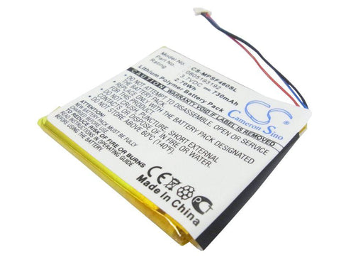 Sandisk Sansa SMDX10R-8192K-P70 Sansa View Sansa V Replacement Battery-main
