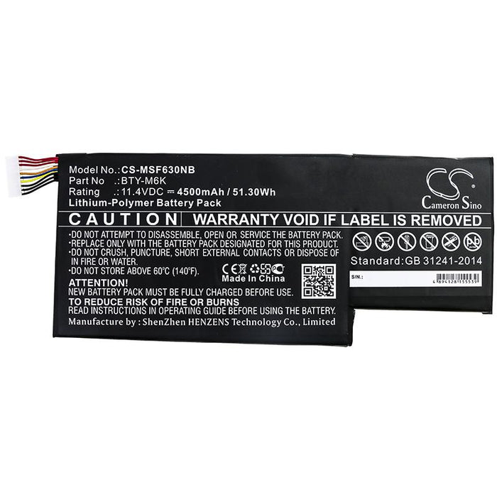 MSI 0017F1-002 GF63 GF63 8RC GF63 8RC-004CN GF63 8RC-005CN GF63 8RC-022TH GF63 8RC-034CZ GF63 8RC-035MY GF63 8 Laptop and Notebook Replacement Battery-3