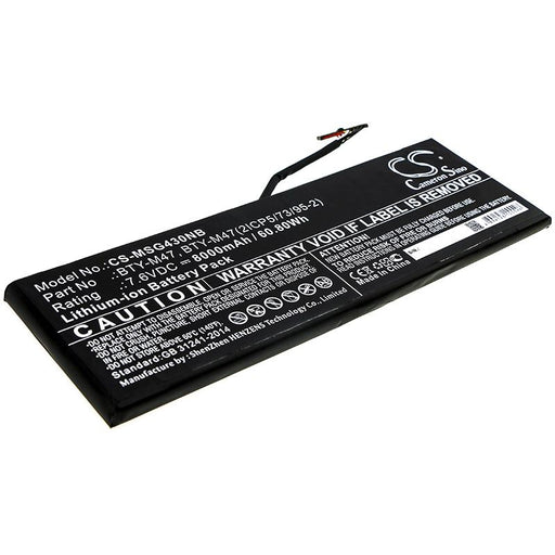 MSI GS40 GS40 6QD GS40 6QD Phantom GS40 6QD-002TW  Replacement Battery-main