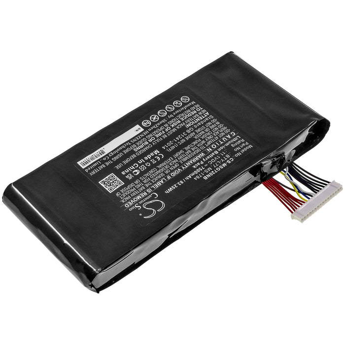MSI 2QE-212CN 9S7-178541-462 GT72 2PC DOMINATOR GT72 2PE DOMINATOR PRO GT72 2PE-009US GT72 2PE-012AU GT72 2PE- Laptop and Notebook Replacement Battery-2