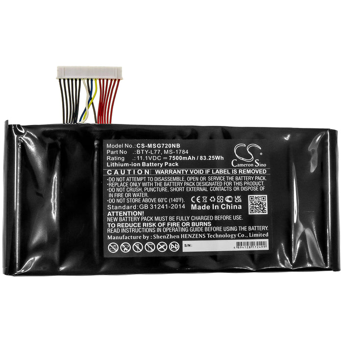 MSI 2QE-212CN 9S7-178541-462 GT72 2PC DOMINATOR GT72 2PE DOMINATOR PRO GT72 2PE-009US GT72 2PE-012AU GT72 2PE- Laptop and Notebook Replacement Battery-3