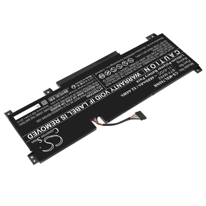 MSI Bravo 15 B55DD-005XES Bravo 15 B5DD-007XES Bravo 15 B5DD-012XES Bravo 15 B5DD-030TW Bravo 15 B5DD- 4600mAh Laptop and Notebook Replacement Battery