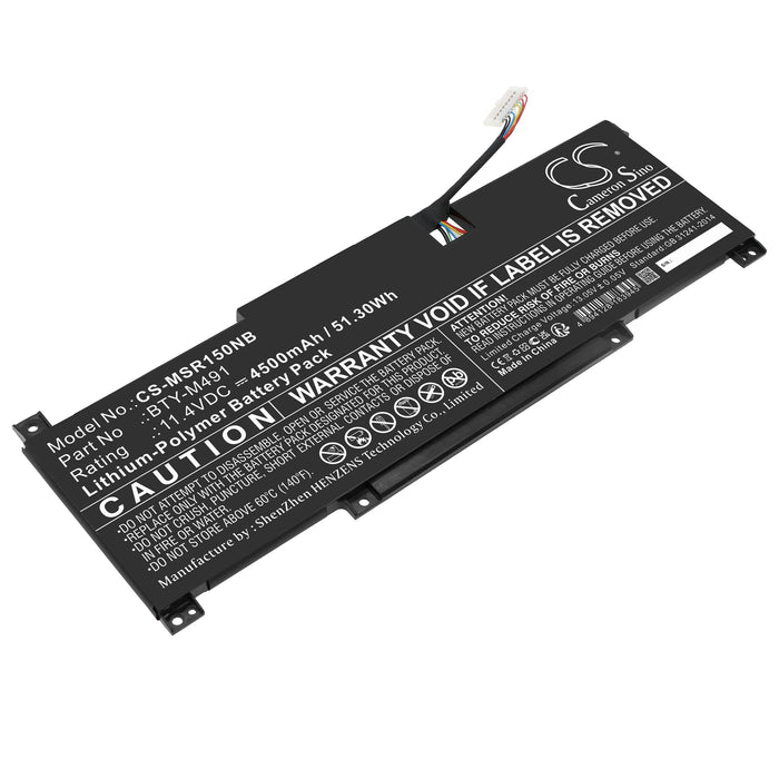 MSI Modern 15 A10M MS-1551 Modern 15 A10M-001XFR Modern 15 A10M-002FR Modern 15 A10M-004XFR Modern 15  4500mAh Laptop and Notebook Replacement Battery