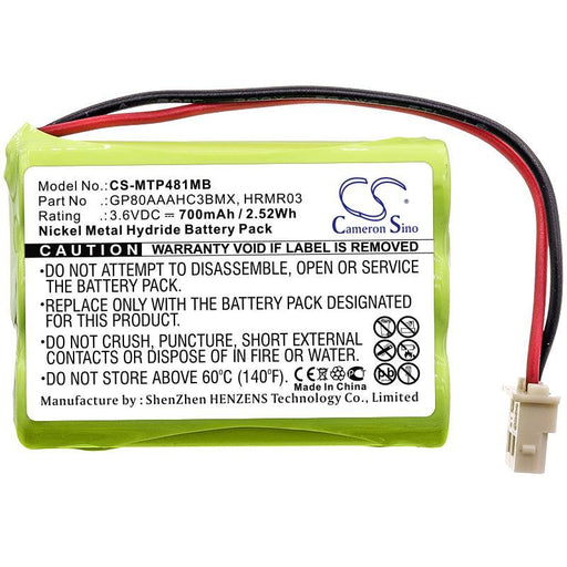 Motorola MBP481 MBP482 MBP483 Replacement Battery-main