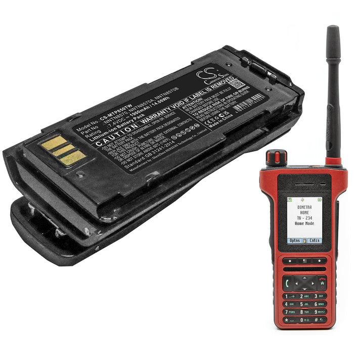Motorola MTP8500 MTP8500Ex MTP8550 MTP8550Ex Two Way Radio Replacement Battery-6
