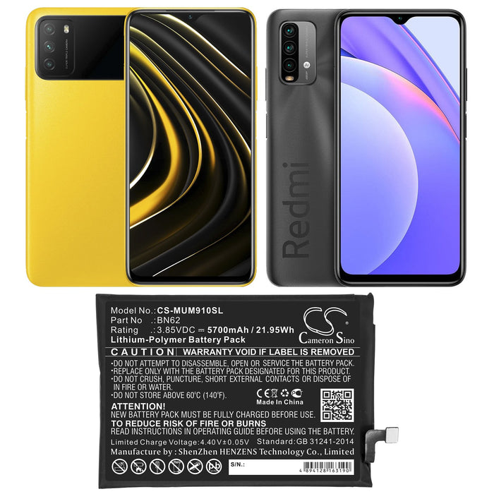 Poco M2010J19CI M3 Mobile Phone Replacement Battery-5