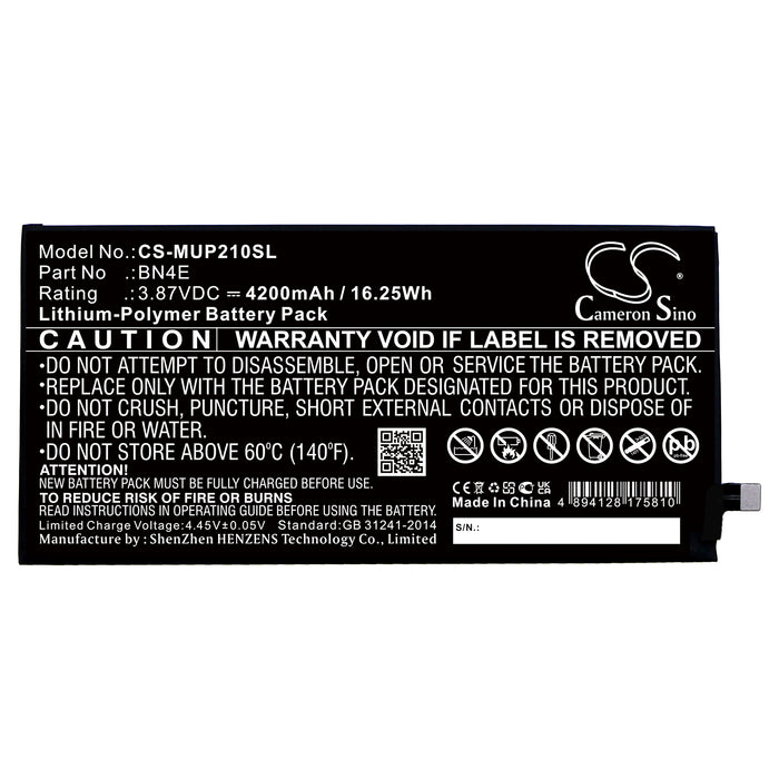 Xiaomi 21091116C 21091116I 21091116UI Note 11i 5G Note 11i HyperCharge 5G Redmi Note 11 Pro Redmi Note 11 Pro+ 5G Tablet Replacement Battery-3