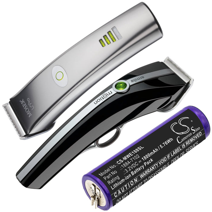 Moser 1884 Li+Pro Ermila 1884 Ermila 1885 Ermila 1885 Motion Wahl 1884 Li+Pro Wahl Ermila 1884 Wahl Ermila 1885 Shaver Replacement Battery-4