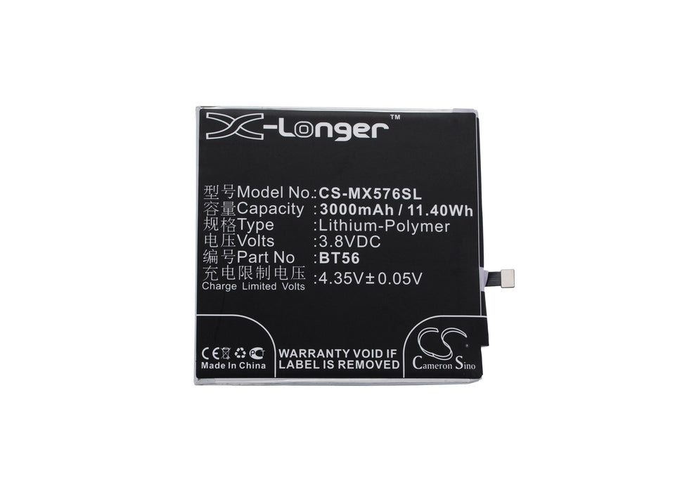 Meizu M576 M576U MX5 Pro NIUX Pro 5 Pro 5 Dual SIM Mobile Phone Replacement Battery-5