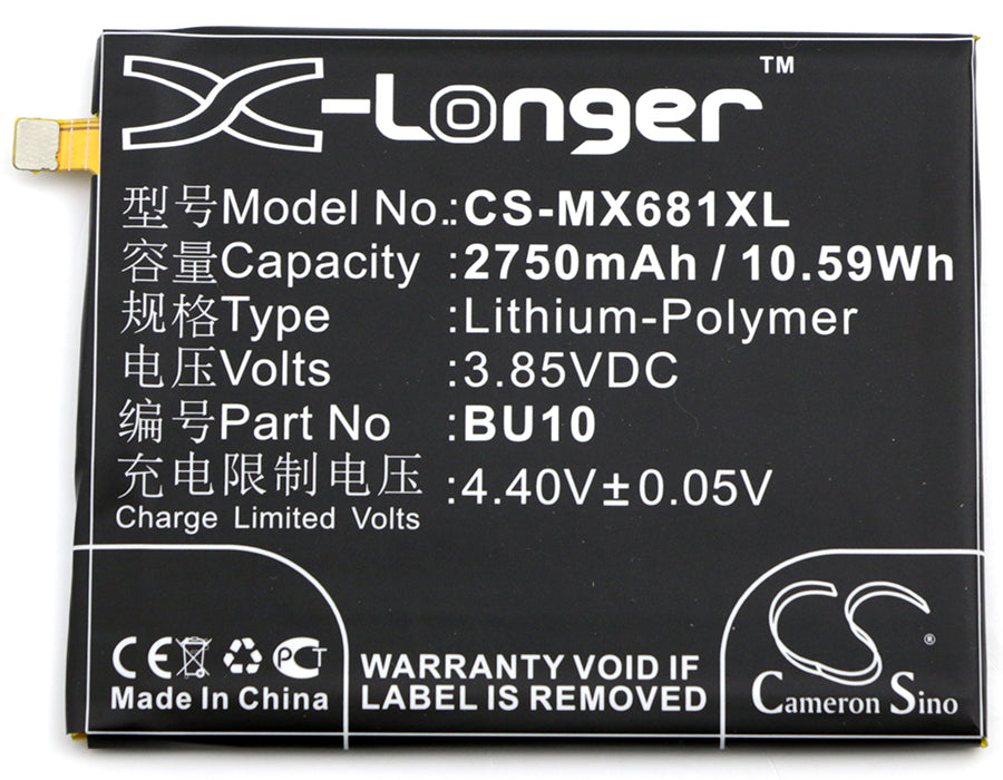Meilan U10 U10 Dual SIM U680A U680D Mobile Phone Replacement Battery-3