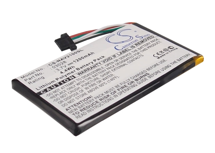 Navigon 2100 Max 2110 Max 2120 2120 Max 2150 Max 2 Replacement Battery-main