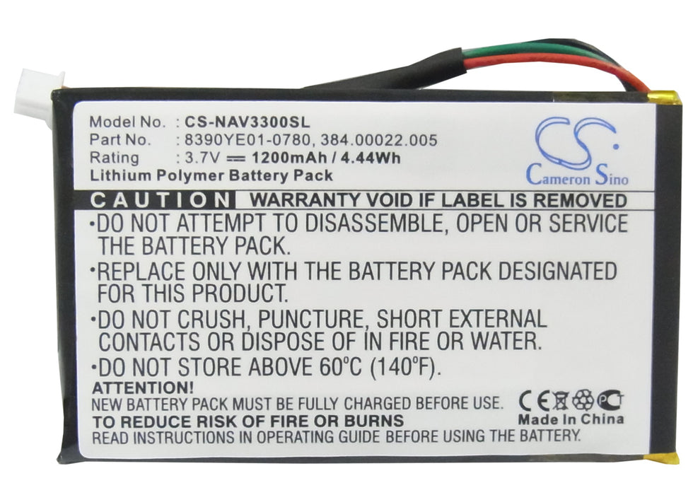 Navigon 3300 3310 3310 MAXE 4310 4310 MAXE GPS Replacement Battery-5