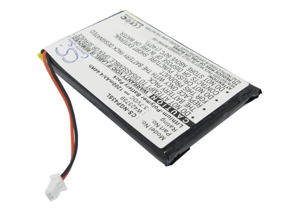 Navgear StreetMate GP-43 1200mAh GPS Replacement Battery-2
