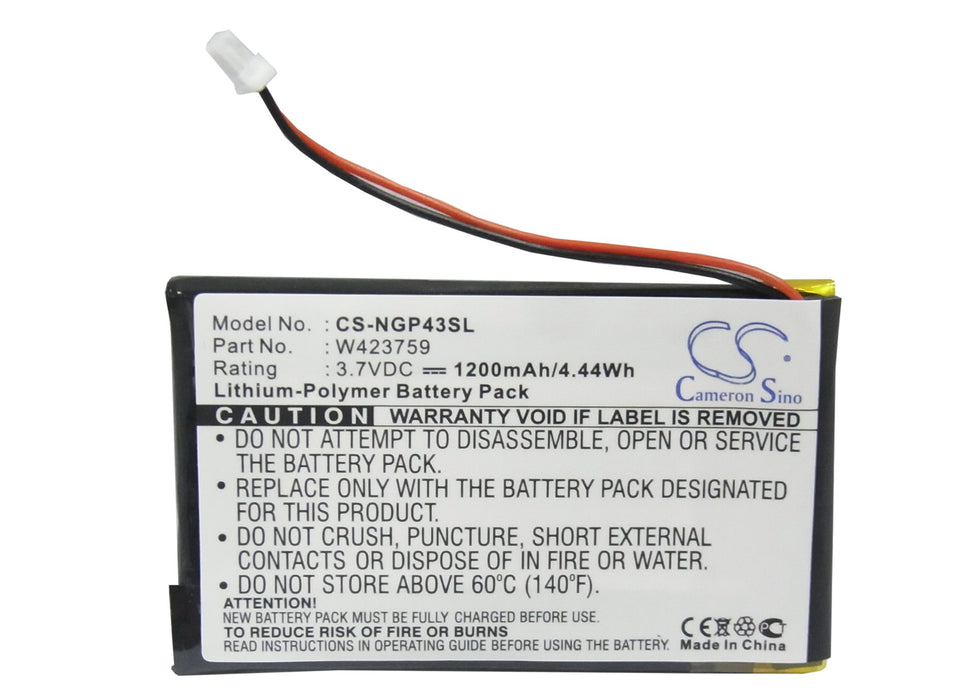 Navgear StreetMate GP-43 1200mAh GPS Replacement Battery-5