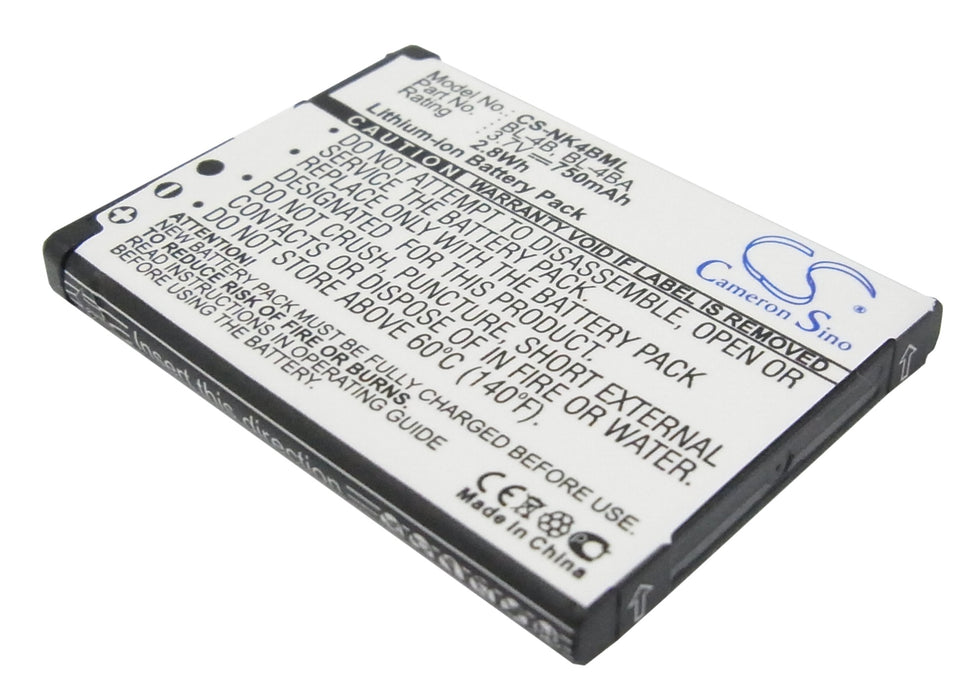 Nokia 1606 2505 2630 2660 2760 3606 5000 6111 7070 Replacement Battery-main