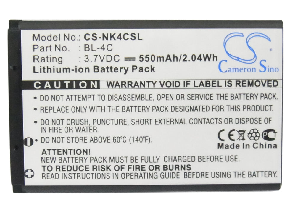 BBK i267 i508 i509 i518 i531 i606 K203M V205 V206 550mAh Camera Replacement Battery-5