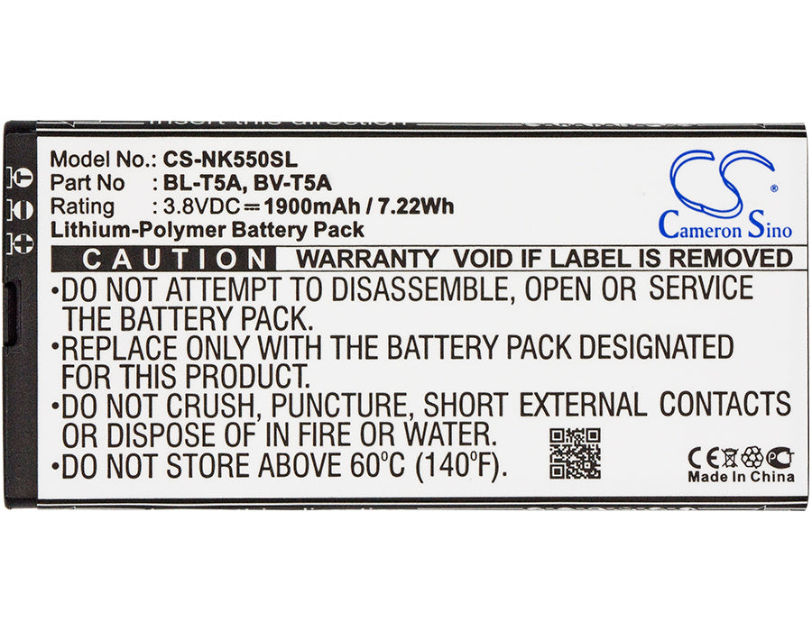 Microsoft Lumia 550 Lumia 730 Lumia 730 Dual SIM Lumia 735 Lumia 735 Dual SIM Lumia 738 RM-1038 RM-1040 RM-11 1900mAh Mobile Phone Replacement Battery-5
