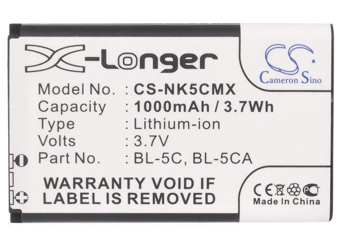 Banno GT03B Black Barcode 1000mAh Replacement Battery-5
