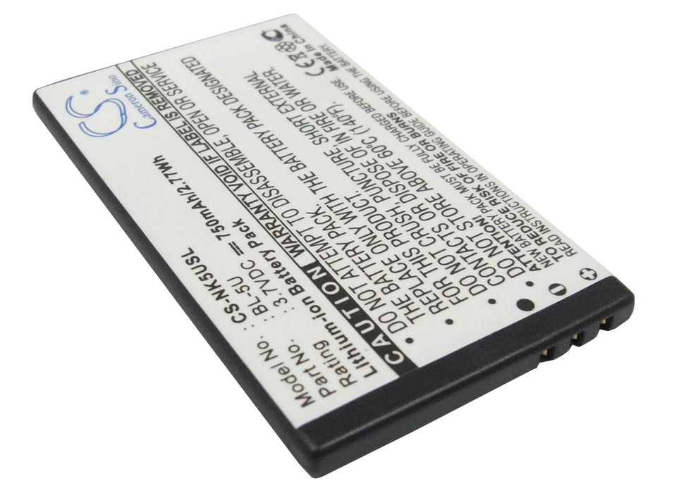 Nokia 8800E 8900E 8900i 750mAh Mobile Phone Replacement Battery-2