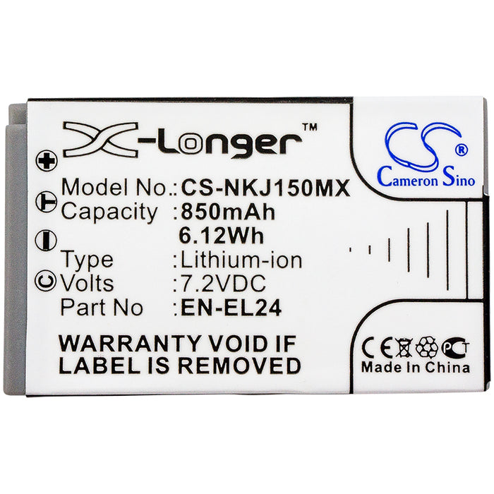 Nikon 1 J5 850mAh Camera Replacement Battery-3
