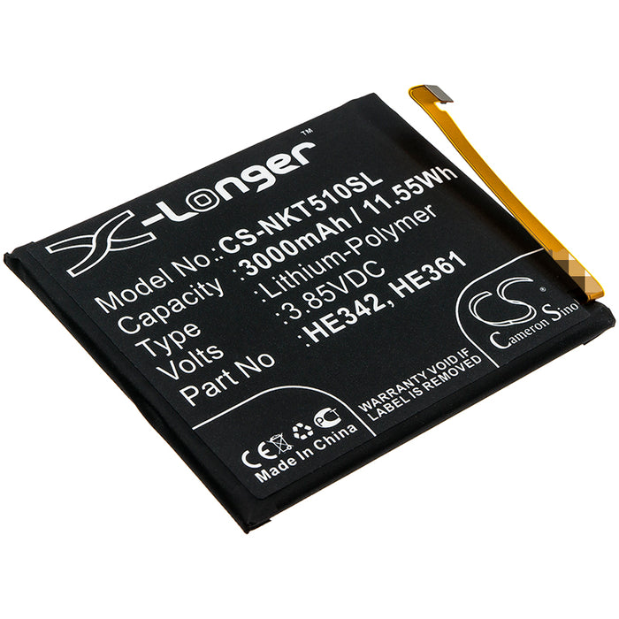 Nokia 5.1 Plus Nokia 6.1 Plus X5. TA-1109 X6 2018 Replacement Battery-main