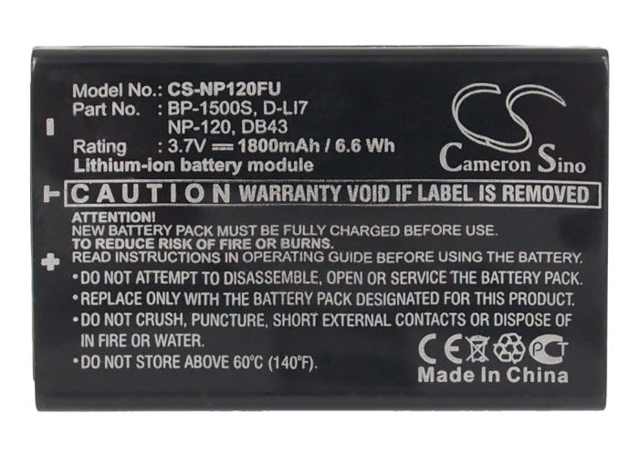 Toshiba Camileo H30 Camileo X100 Camera Replacement Battery-5