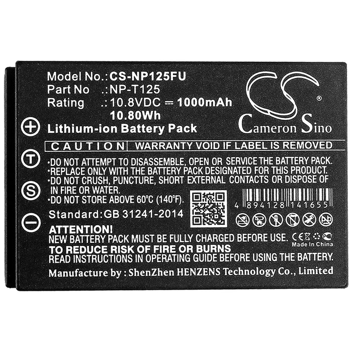 Fujifilm GFX 50S Medium Format GFX 1000mAh Camera Replacement Battery-3