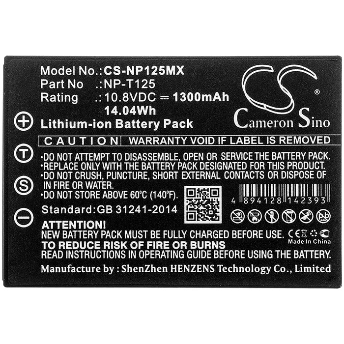 Fujifilm GFX 50S Medium Format GFX 1300mAh Camera Replacement Battery-3