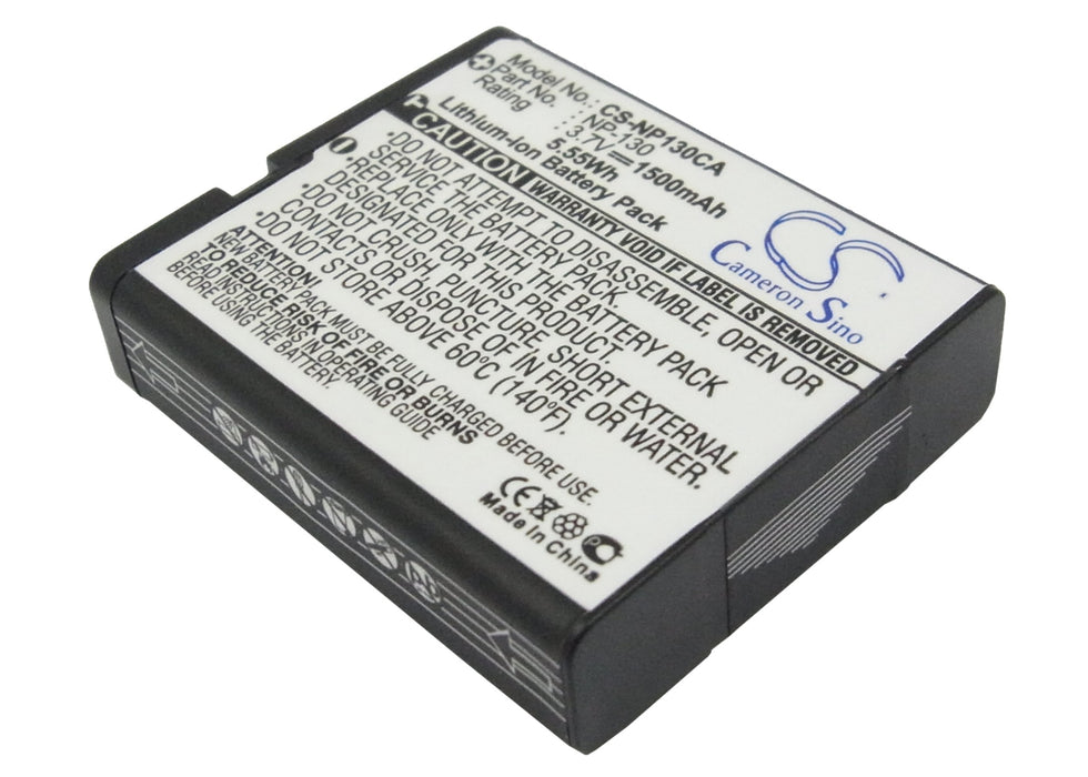 Casio Exilim EX-FC300S Exilim EX-H30 Exili 1500mAh Replacement Battery-main
