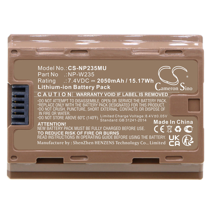 Fujifilm GFX100S GFX50S II X-H2S X-T4 Camera Replacement Battery