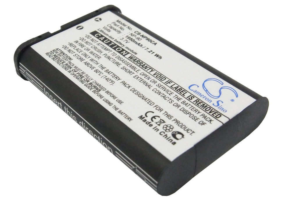 Casio Exilim EX-FH100 Exilim EX-FH100BK Exilim EX- Replacement Battery-main