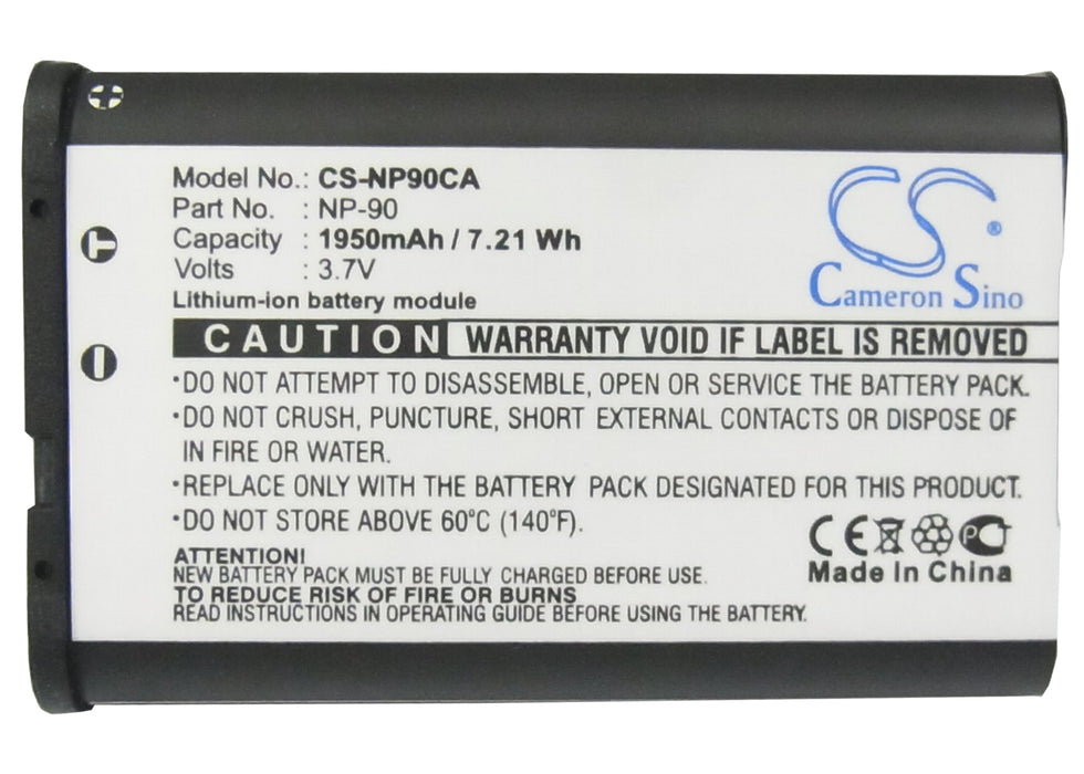 Casio Exilim EX-FH100 Exilim EX-FH100BK Exilim EX-H10 Exilim EX-H10BK Exilim EX-H15 Exilim EX-H20G Exilim EX-Z2000 Exilim E Camera Replacement Battery-5