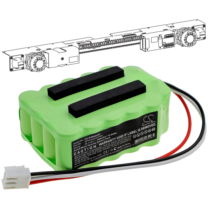 Manusa 0111360177 GP50AAK22YMX NT050AAK22YMX-R SEBA05 Door Lock Replacement Battery-6