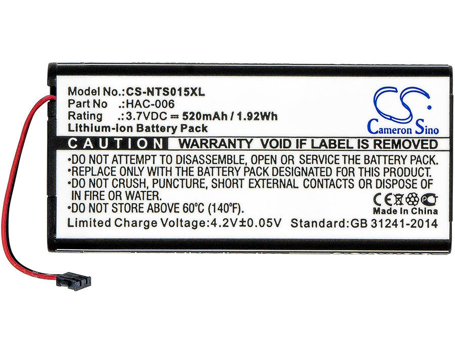 Nintendo HAC-015 HAC-016 HAC-A-JCL-C0 HAC-A-JCR-C0 Switch Controller 520mAh Game Replacement Battery-5