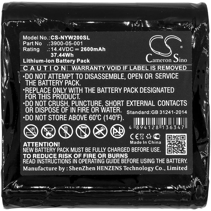 Noyes W2003M 2600mAh Replacement Battery-3