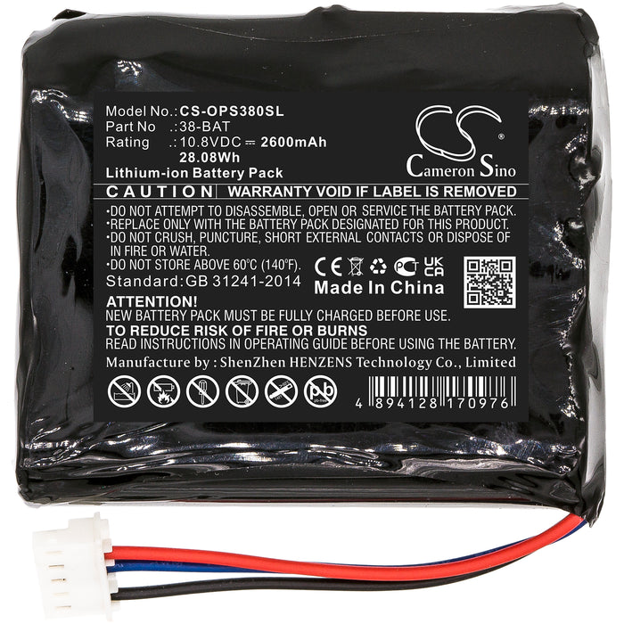 Olympus 38DL Plus Ultrasonic Thickness 2600mAh Replacement Battery-3