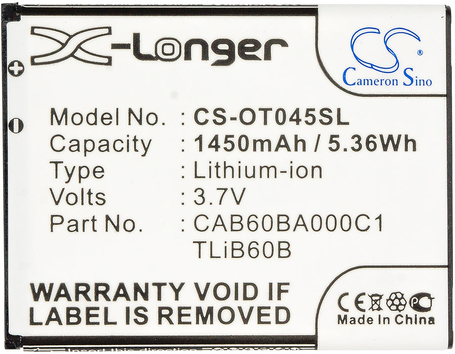 Alcatel ADR3045 One Touch Shockwave Mobile Phone Replacement Battery-5