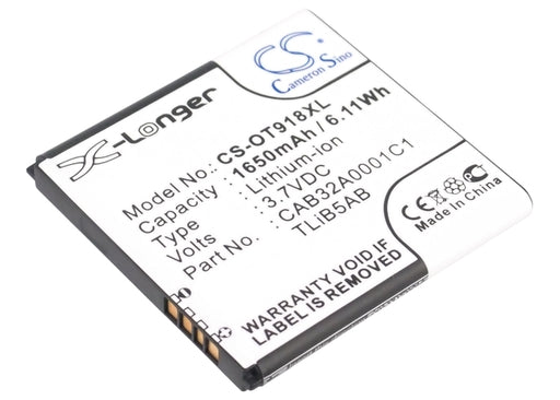 TCL A980 A986 D662 S500 S600 1650mAh Replacement Battery-main