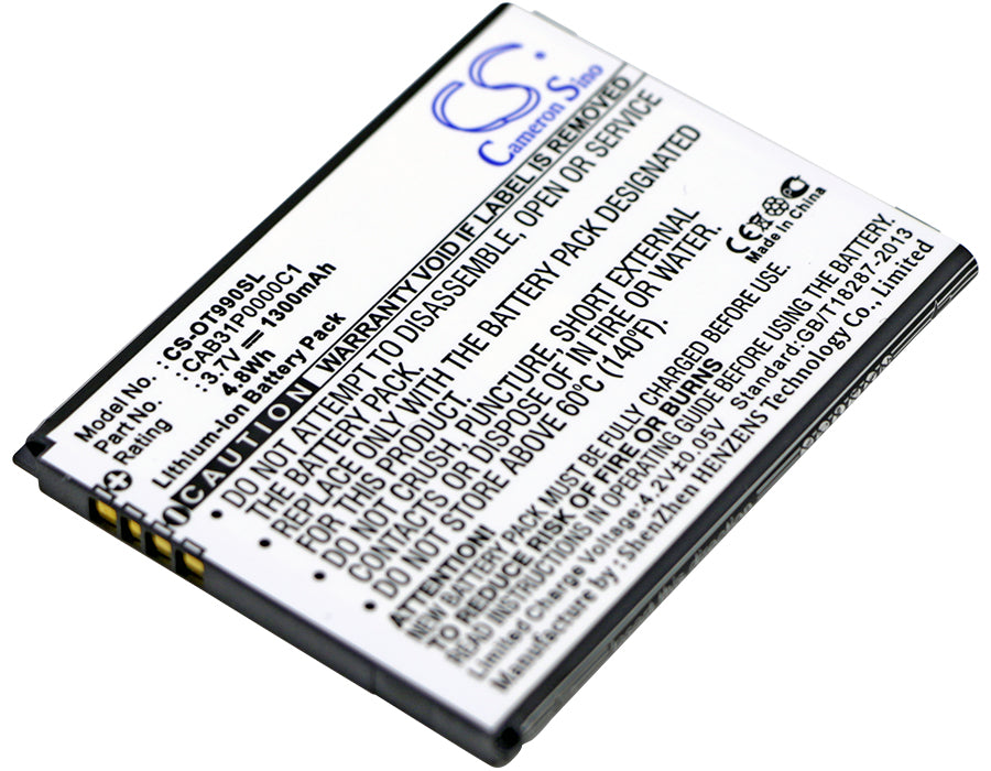 Megafon Optima MS3B 1300mAh Replacement Battery-main