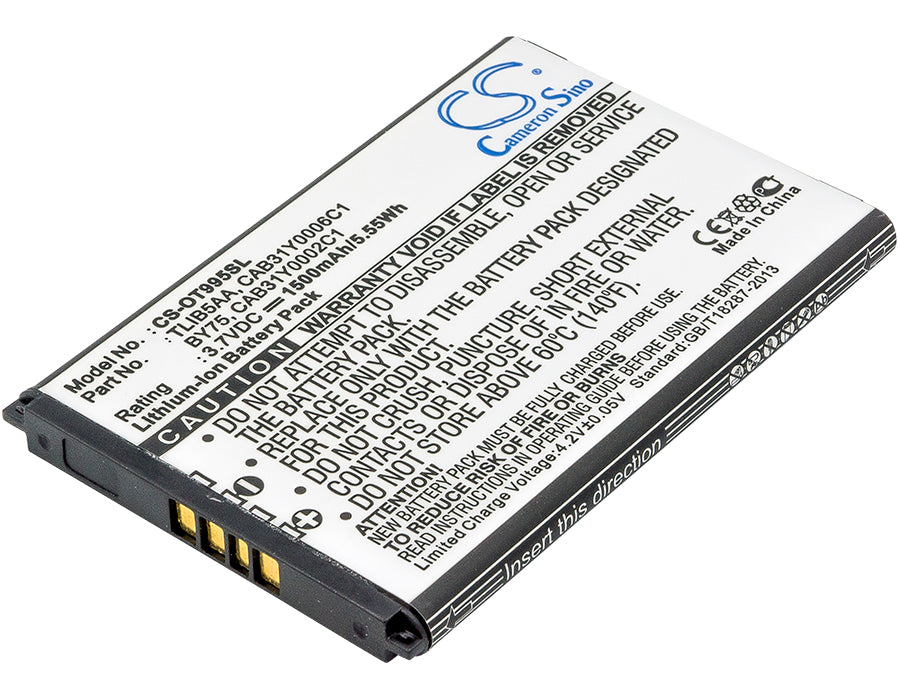 Alcatel One Touch 993D One Touch 995 OT-99 1500mAh Replacement Battery-main