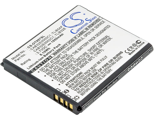 Alcatel Linkzone 41 Lin Black Mobile Phone 1650mAh Replacement Battery-main