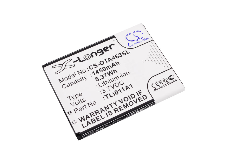 Alcatel A463 A463BG One Touch A463 One Touch Pixi  Replacement Battery-main