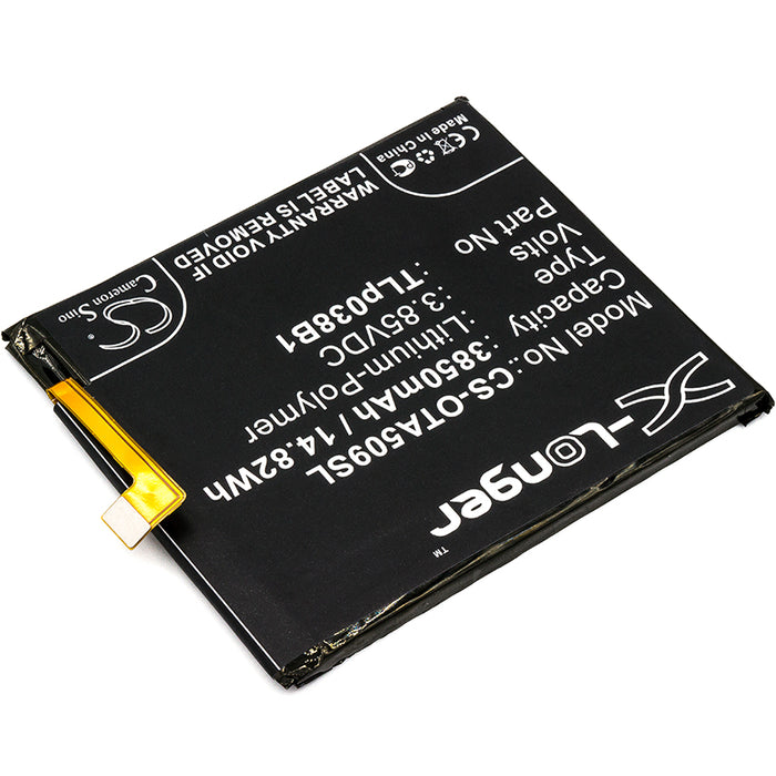 Alcatel 3V 5032W 5090Y 7071D 7071DX A7 A7 LTE A7 LTE Dual SIM TD-LTE A7 XL OT-5090Y OT-7071D OT-7071DX Mobile Phone Replacement Battery-2