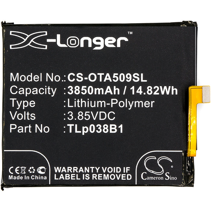 Alcatel 3V 5032W 5090Y 7071D 7071DX A7 A7 LTE A7 LTE Dual SIM TD-LTE A7 XL OT-5090Y OT-7071D OT-7071DX Mobile Phone Replacement Battery-3
