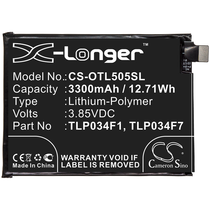 Alcatel 5039D 5053K 5053Y Alcatel 3 2019 Alcatel 3L 2019 Mobile Phone Replacement Battery-3