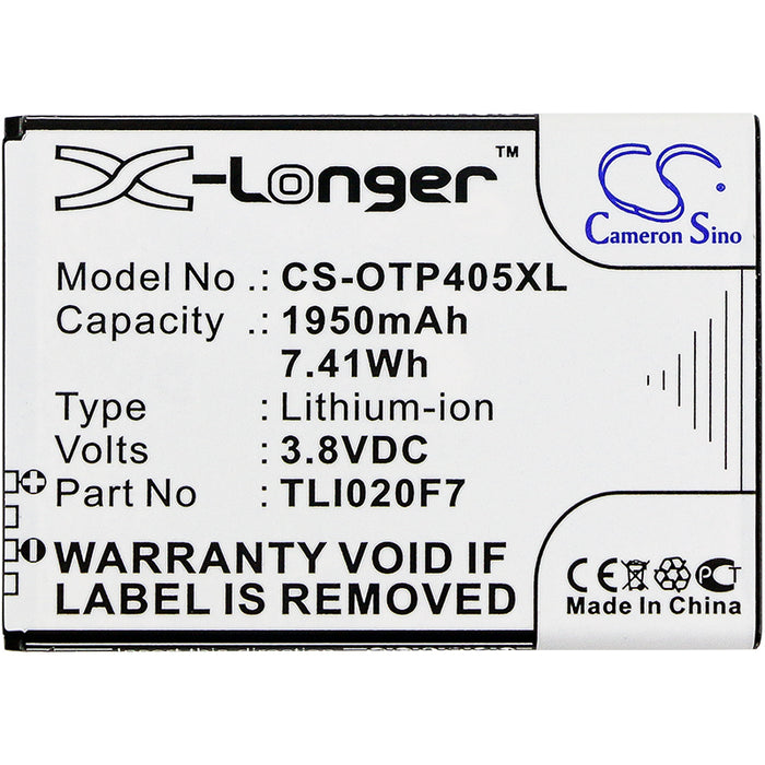 Alcatel One Touch 4 5.0 One Touch Pixi 4 (5) One Touch Pixi 4 5 OT-5045 OT-5045A OT-5045D OT-5045J OT-5045T Mobile Phone Replacement Battery-3